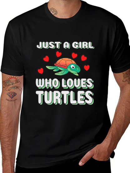 Just A Girl Who Loves Turtles T-Shirt