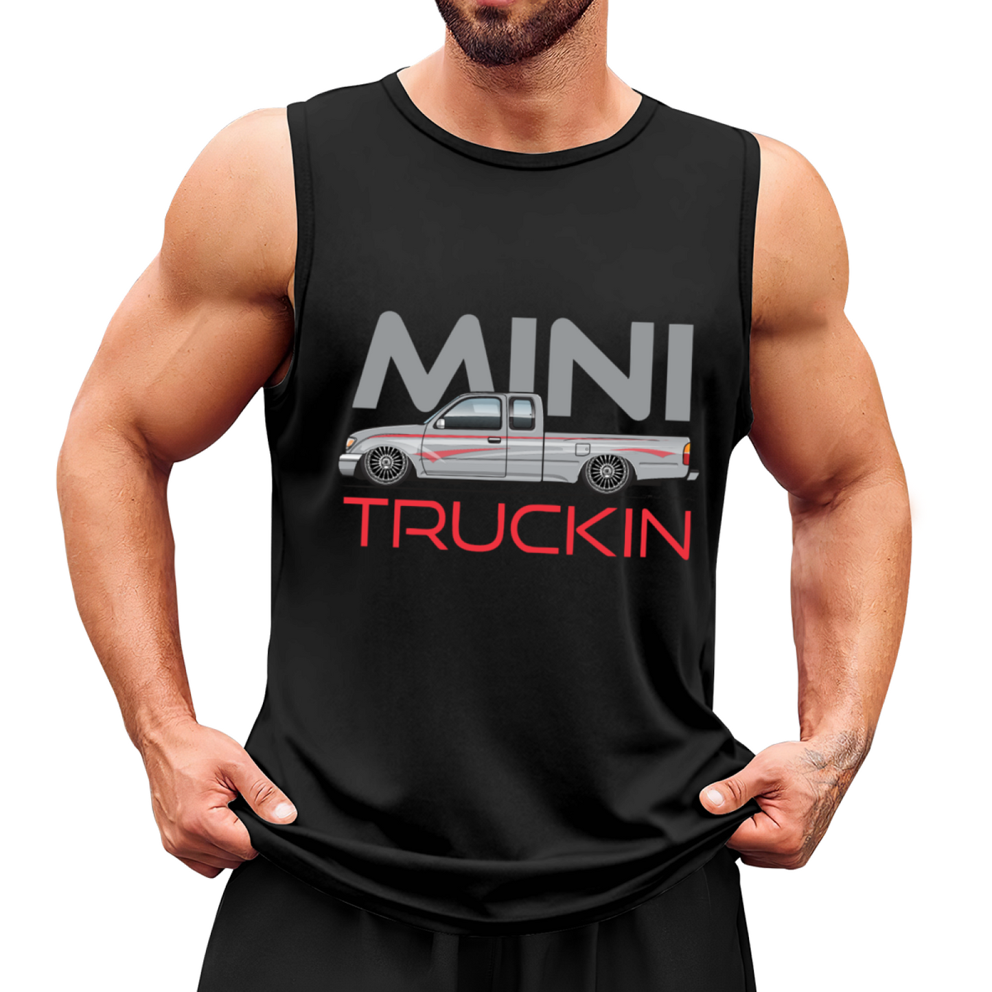 Mini Truckin Mini Pickup Truck Car Guy Graphic Tank Top