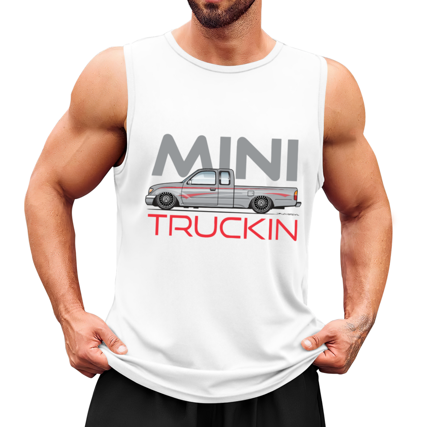 Mini Truckin Mini Pickup Truck Car Guy Graphic Tank Top