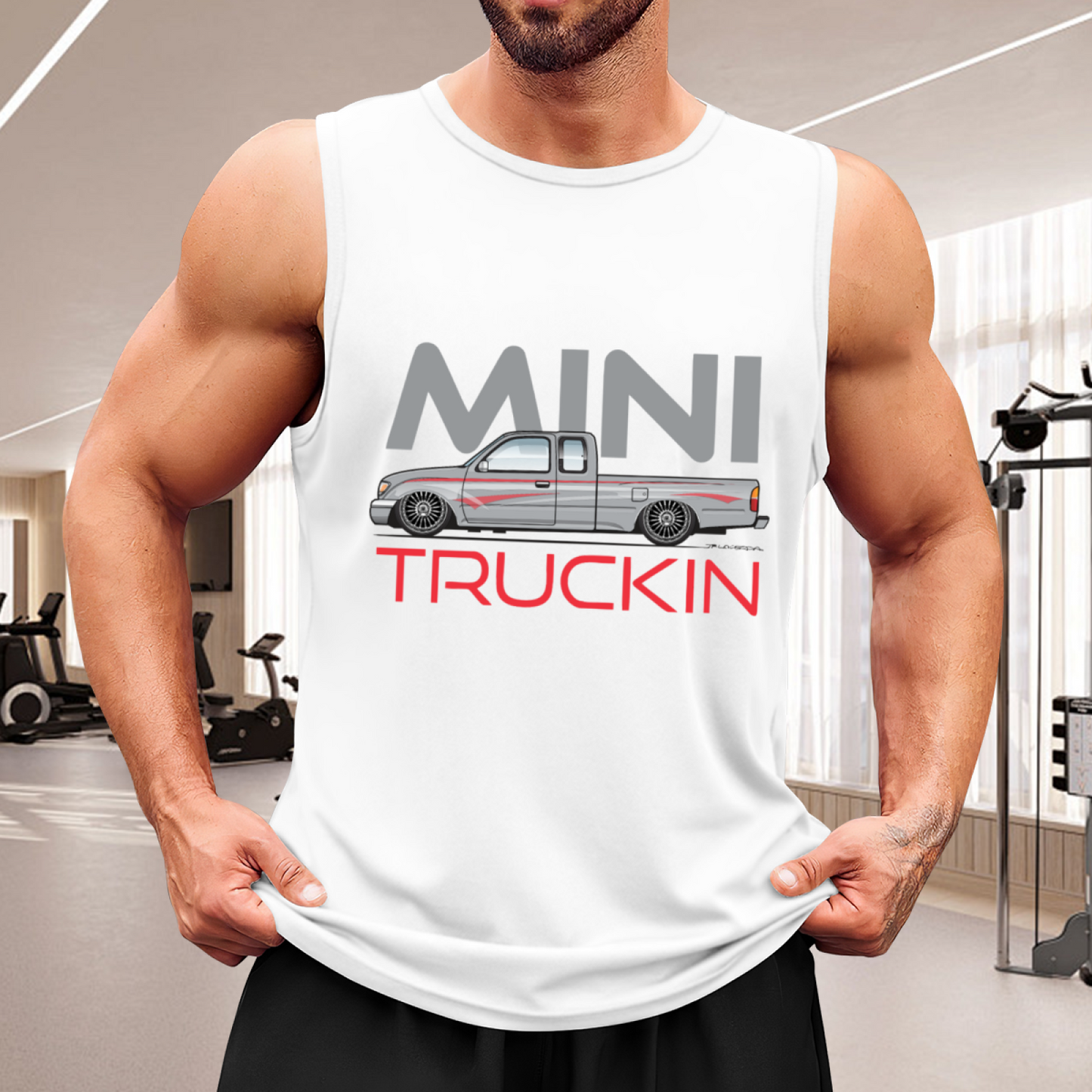 Mini Truckin Mini Pickup Truck Car Guy Graphic Tank Top