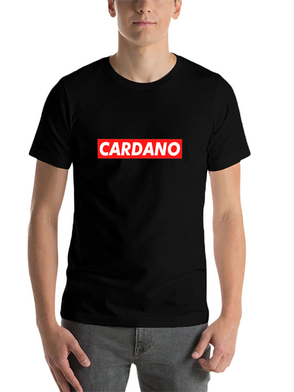 Cardano Red Box Logo Black T-Shirt