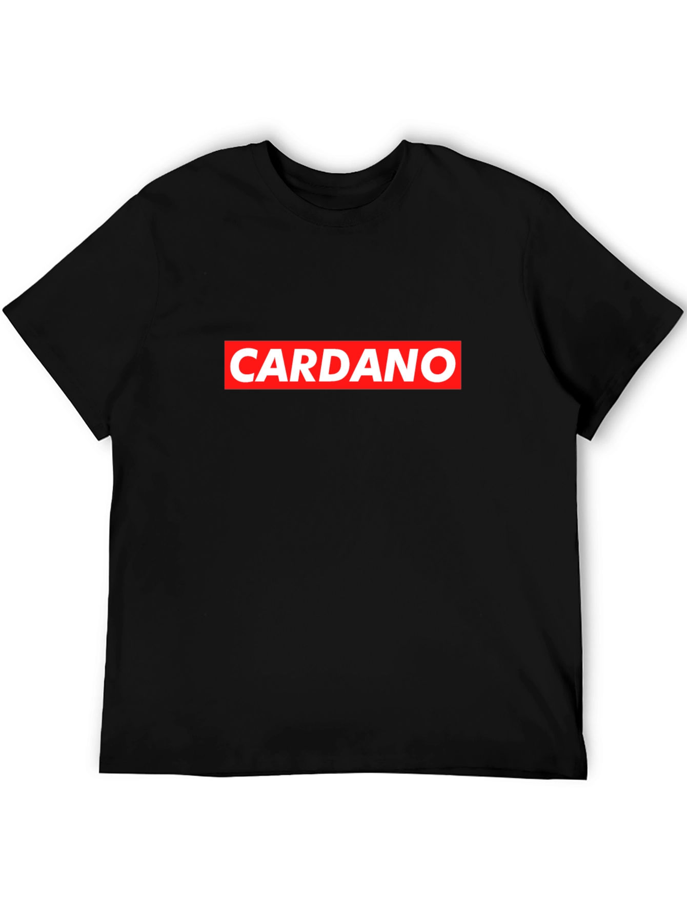 Cardano Red Box Logo Black T-Shirt