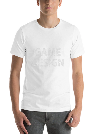 Game Design Word Art Black T-Shirt