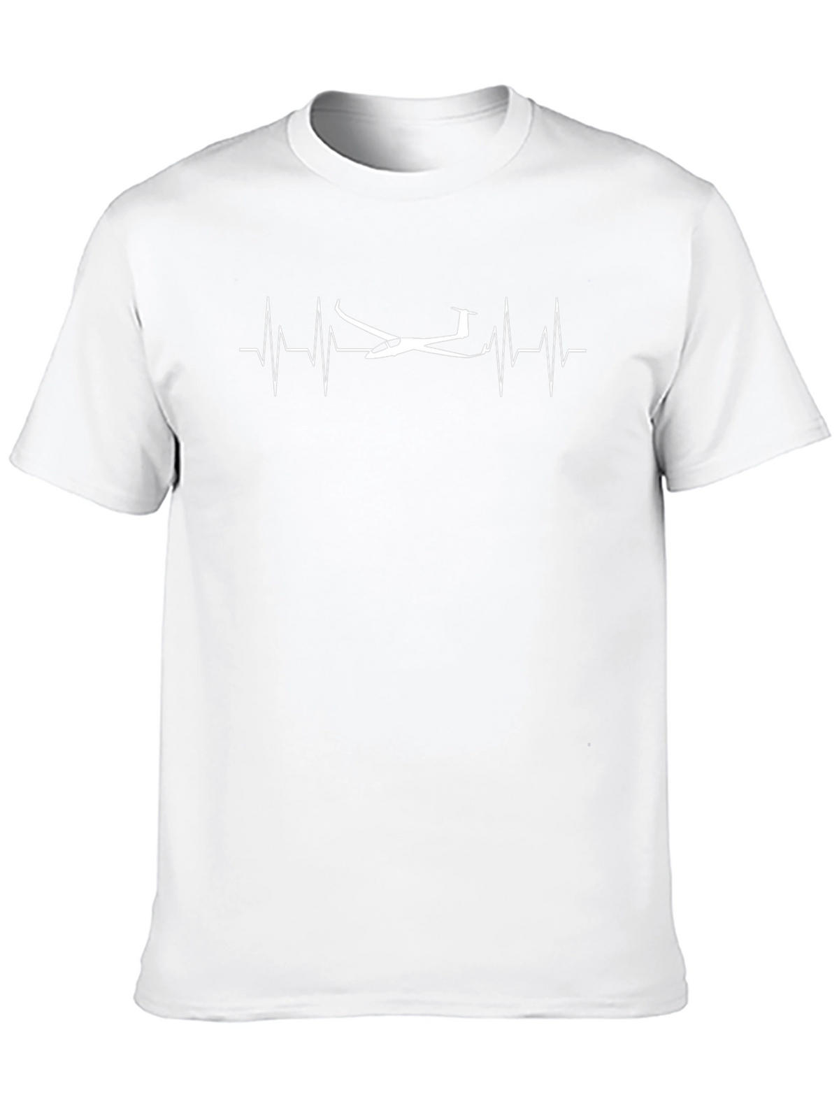 Glider Heartbeat T-Shirt - Aviation Enthusiast Tee