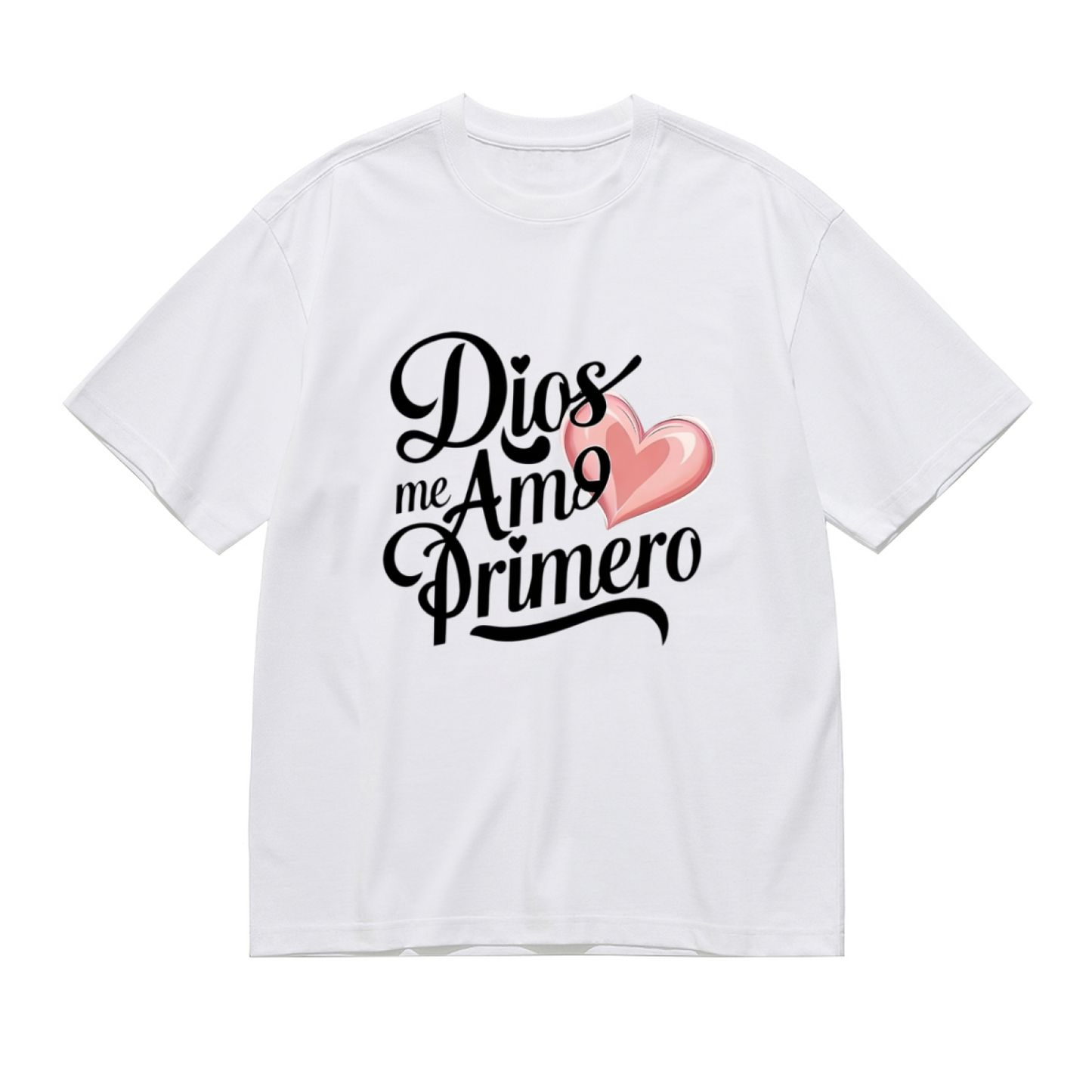 Dios Me Amo Primero Spanish Love Heart Faith Plus Size Women¡¯s Printed T-Shirt