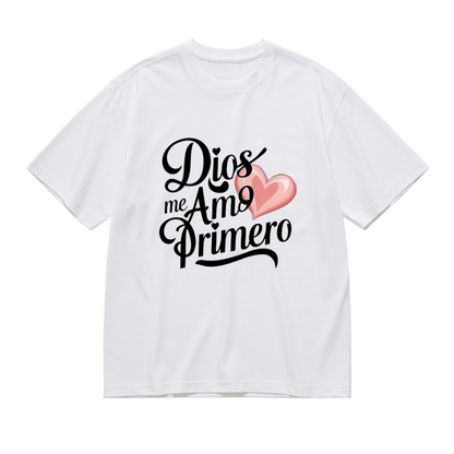 Dios Me Amo Primero Spanish Love Heart Faith Plus Size Women¡¯s Printed T-Shirt