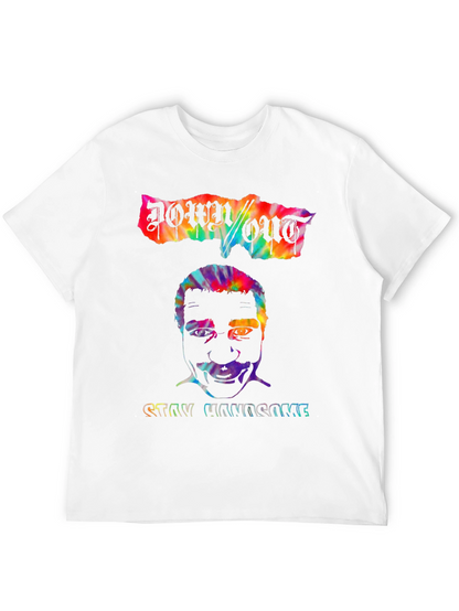 Down/Out Stay Handsome Graphic Tee - Mens Black T-Shirt
