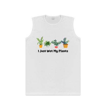 I Just Wet My Plants Plant Lover Casual Tank Top For Men