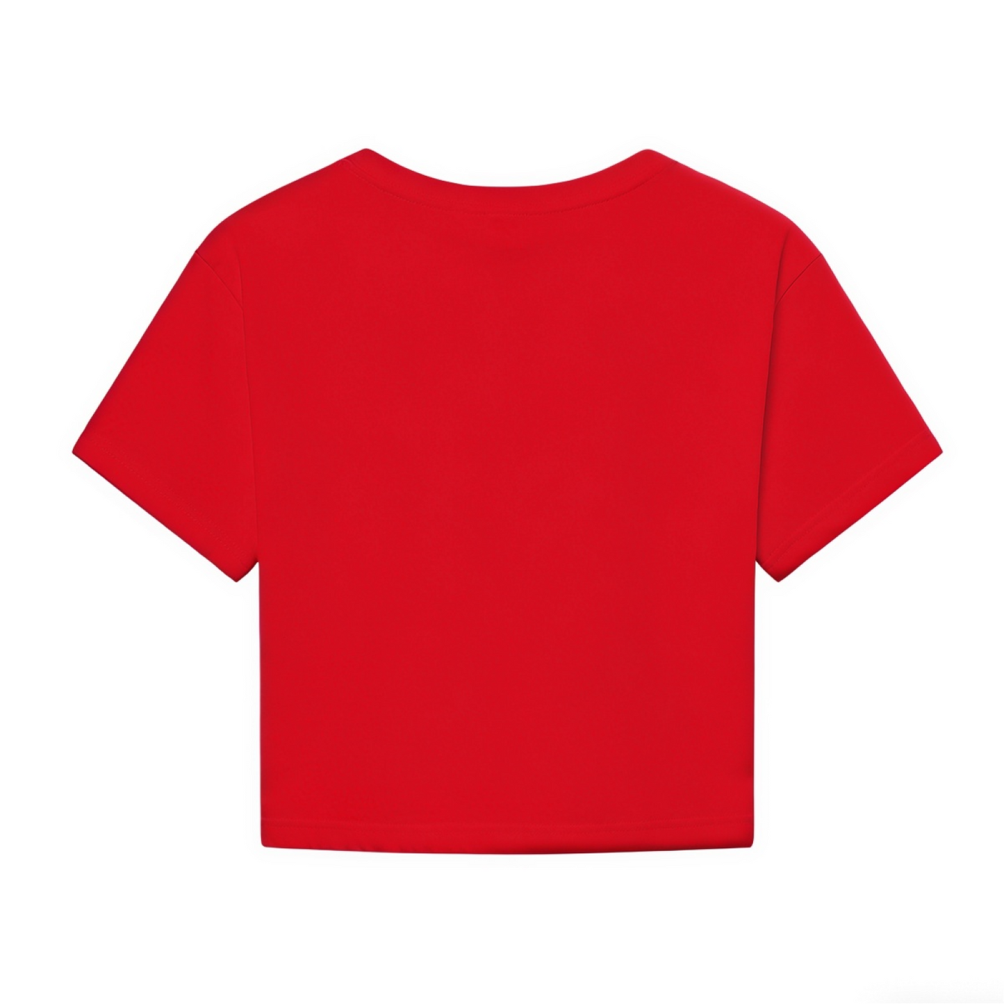 Shiny Gold LOVE Cherries Red Cropped Top ¨C Luxury Fruit Print Y2K Tee