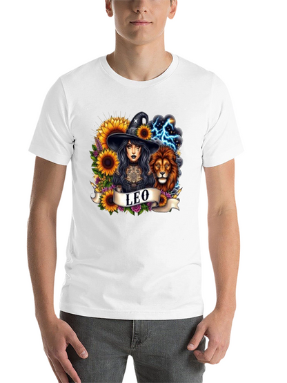 Leo Zodiac Witch & Lion T-Shirt