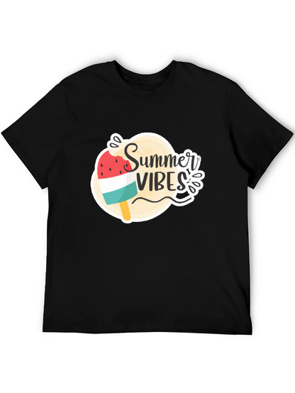 Summer Vibes Graphic Tee - Black
