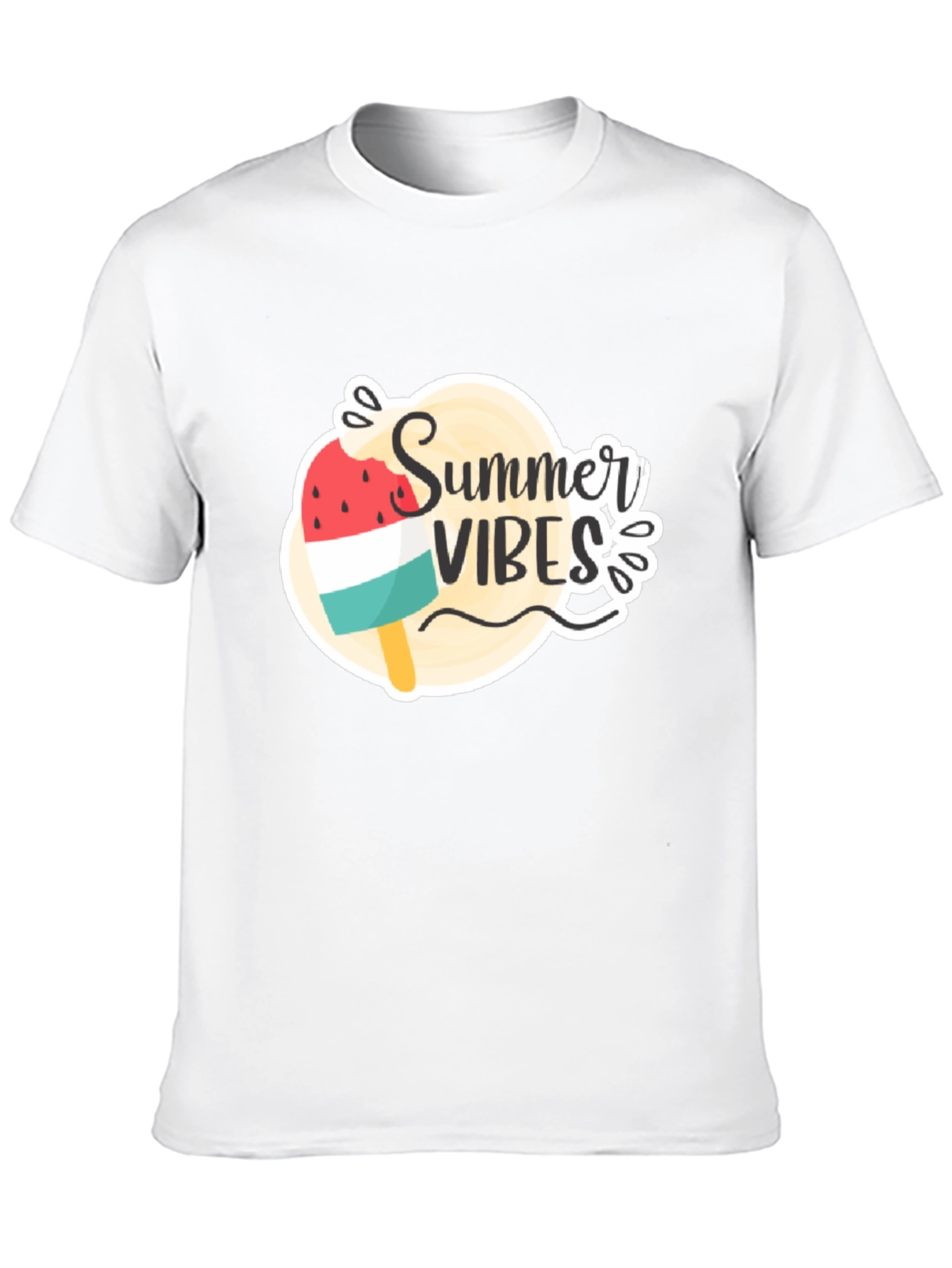 Summer Vibes Graphic Tee - Black