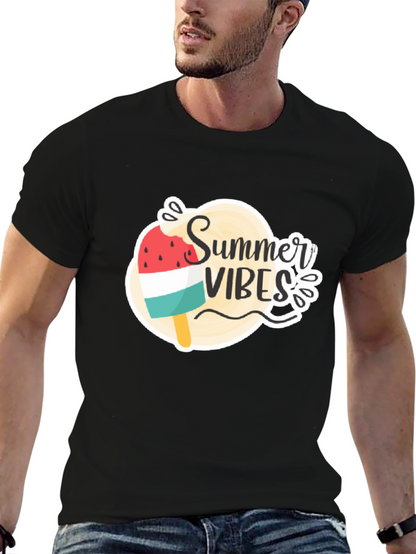 Summer Vibes Graphic Tee - Black