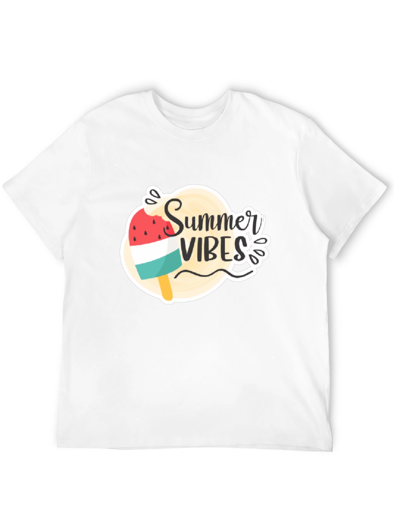 Summer Vibes Graphic Tee - Black