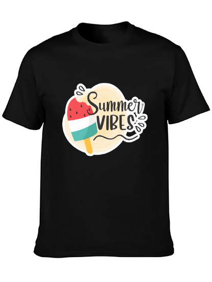 Summer Vibes Graphic Tee - Black