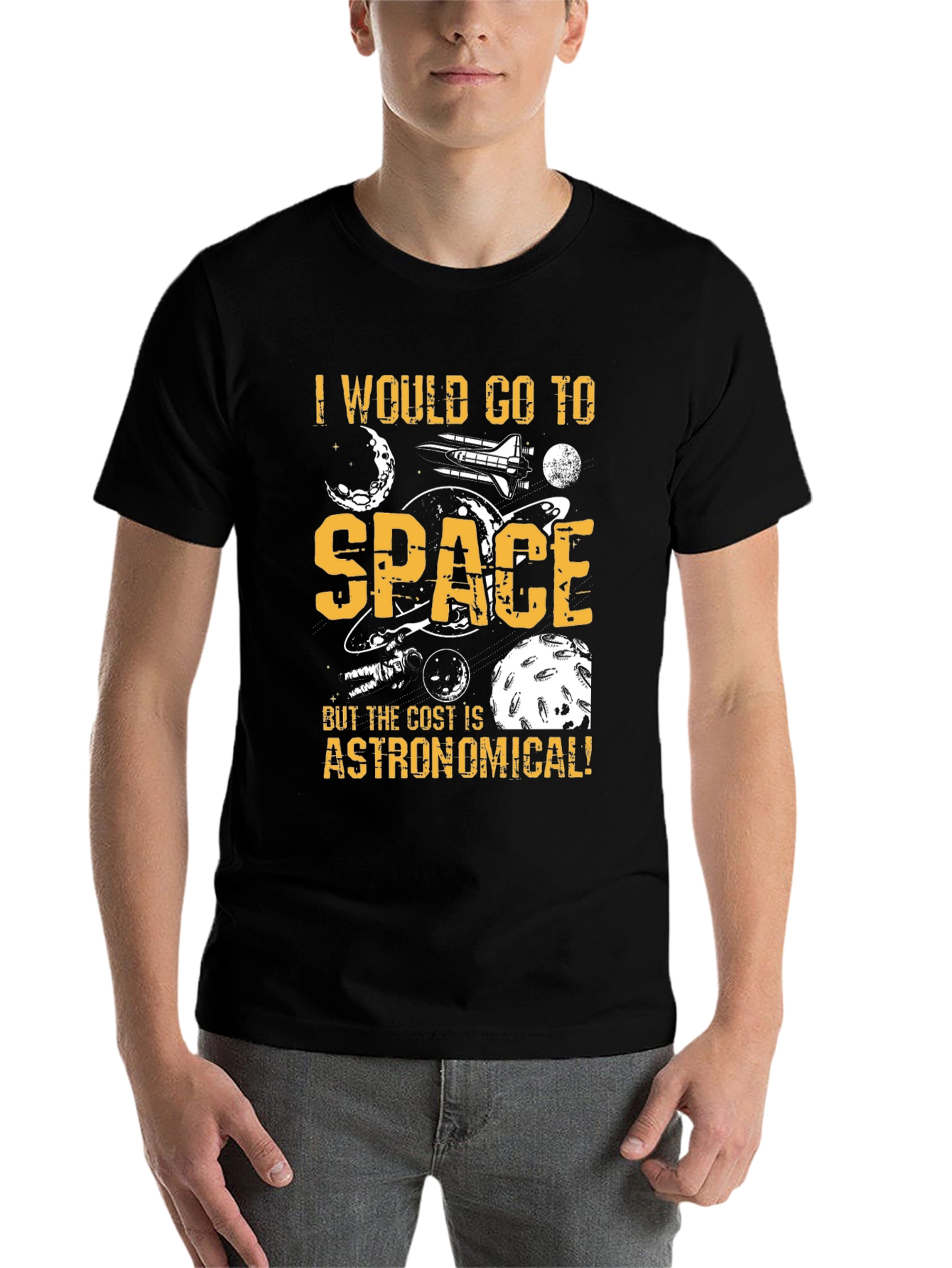 Space Travel Graphic Tee - Funny Astronomy T-Shirt