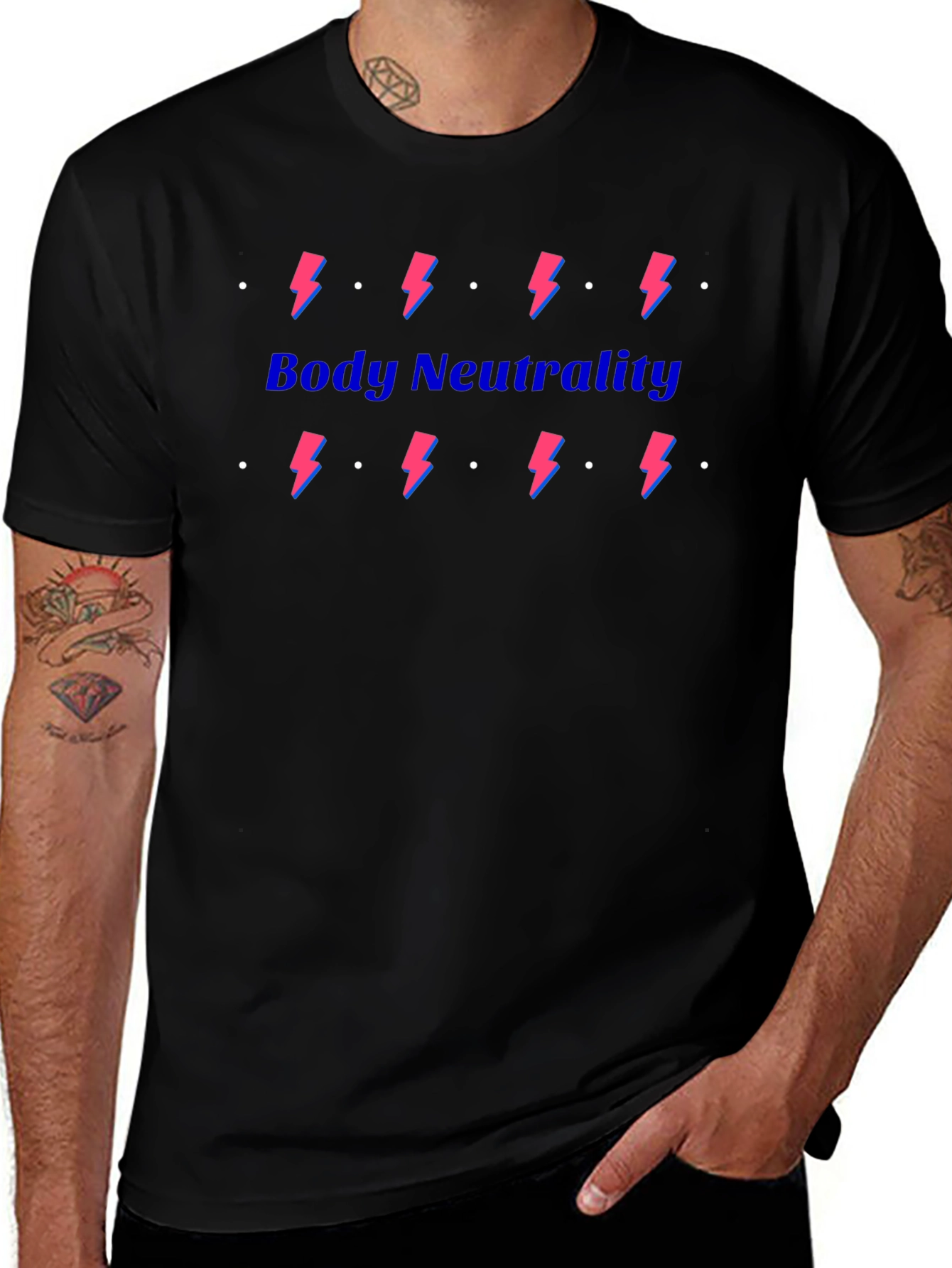 Body Neutrality Lightning Bolt Graphic Tee