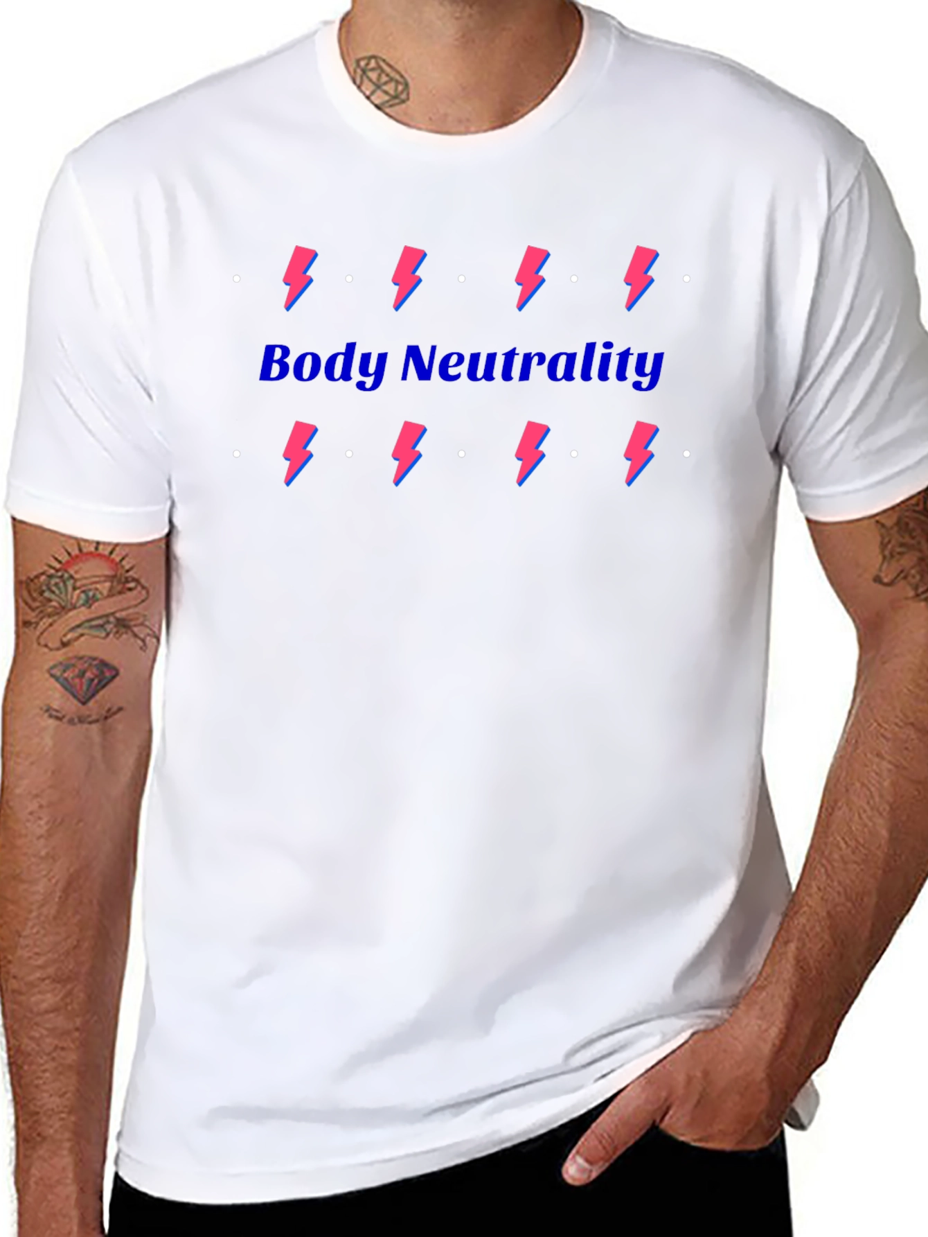 Body Neutrality Lightning Bolt Graphic Tee