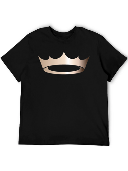 King Crown Graphic Tee - Stylish Mens Black T-Shirt