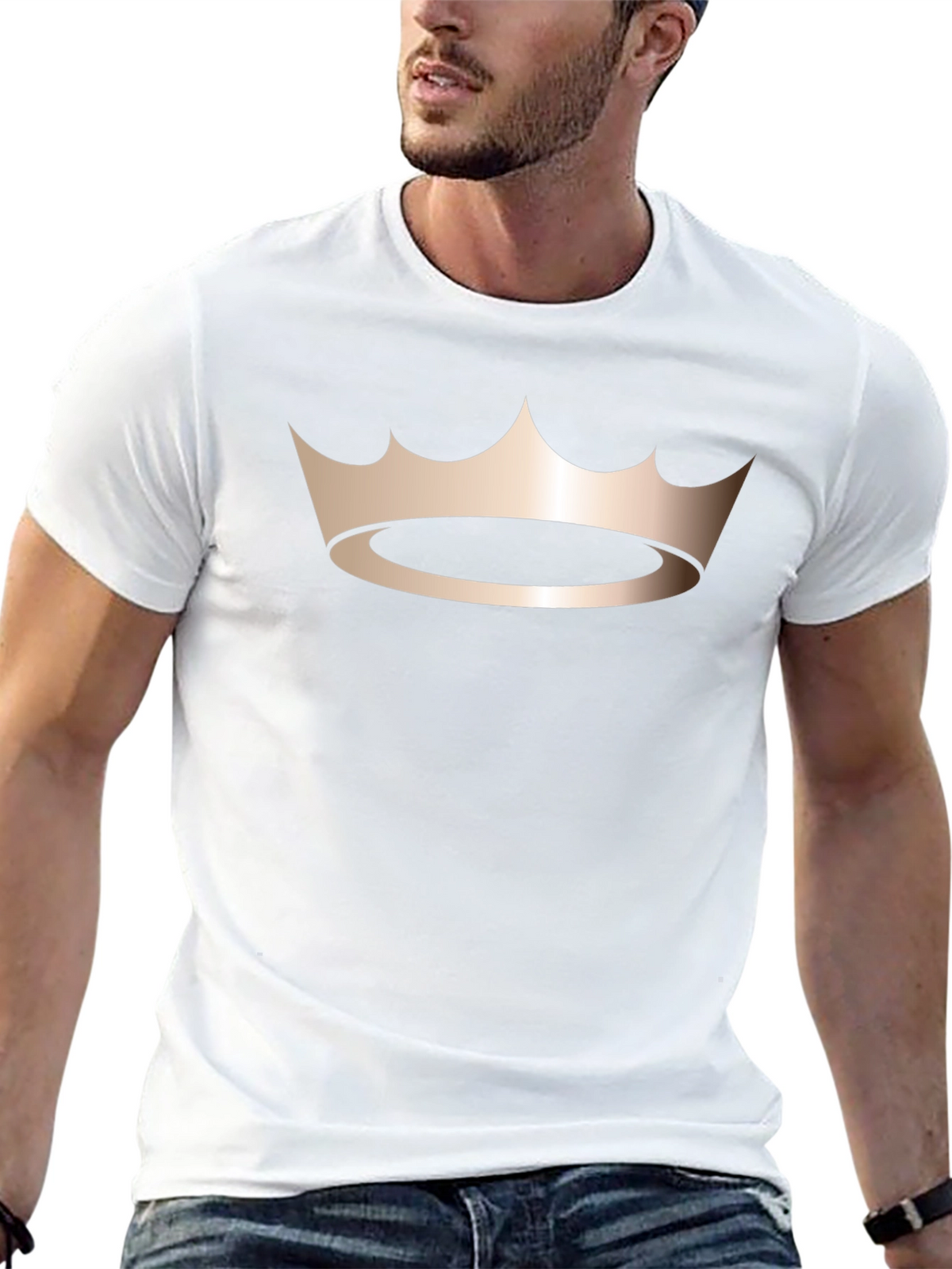 King Crown Graphic Tee - Stylish Mens Black T-Shirt