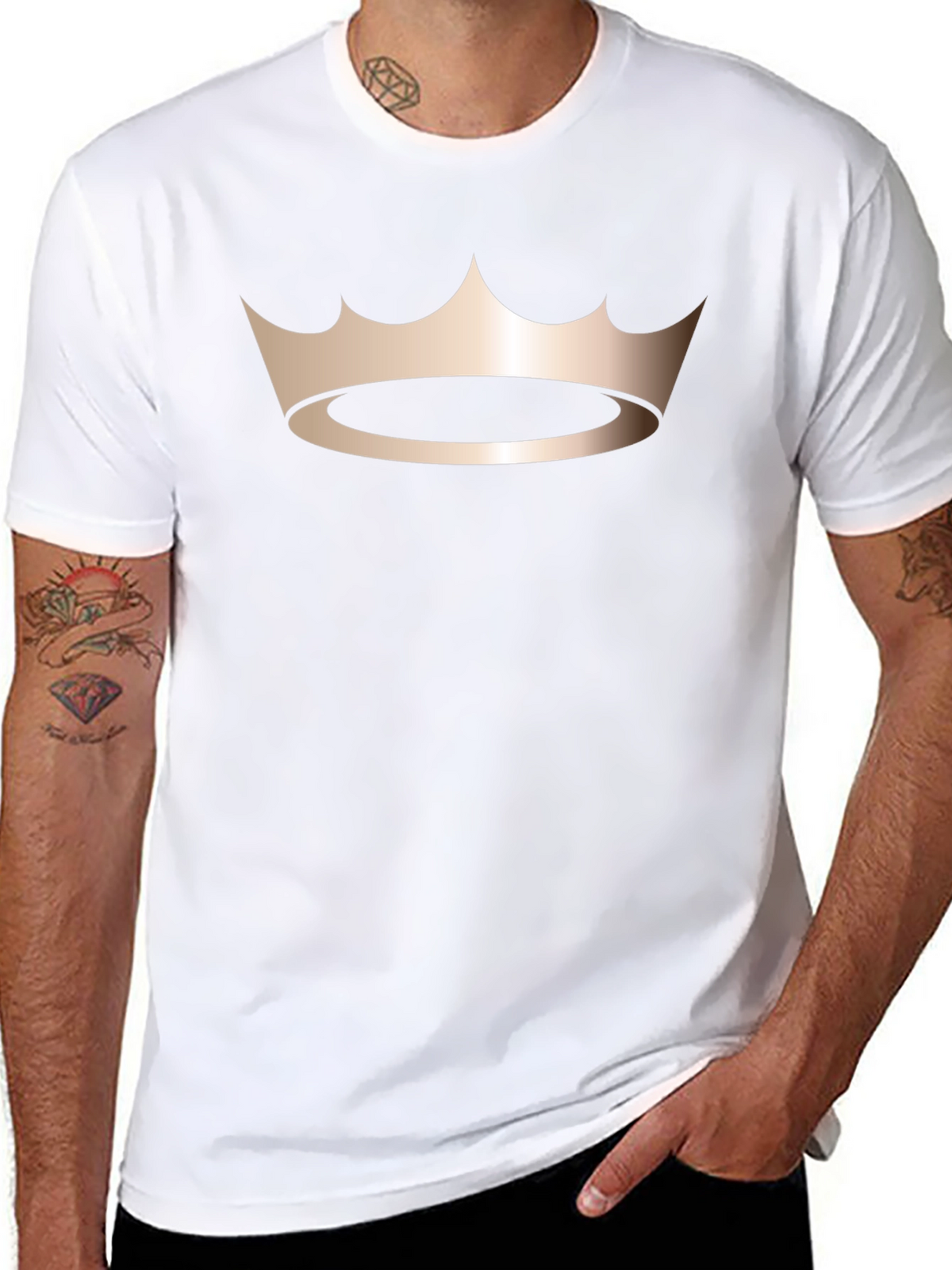 King Crown Graphic Tee - Stylish Mens Black T-Shirt