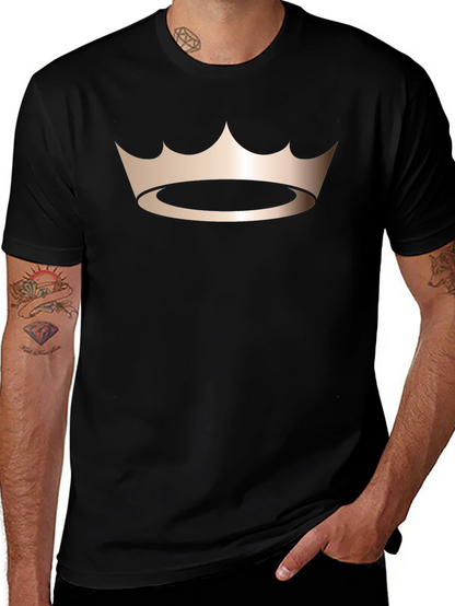 King Crown Graphic Tee - Stylish Mens Black T-Shirt
