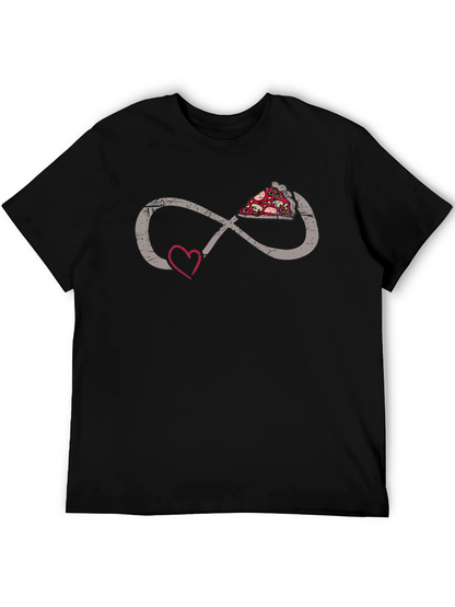 Pizza Infinity Heart T-Shirt