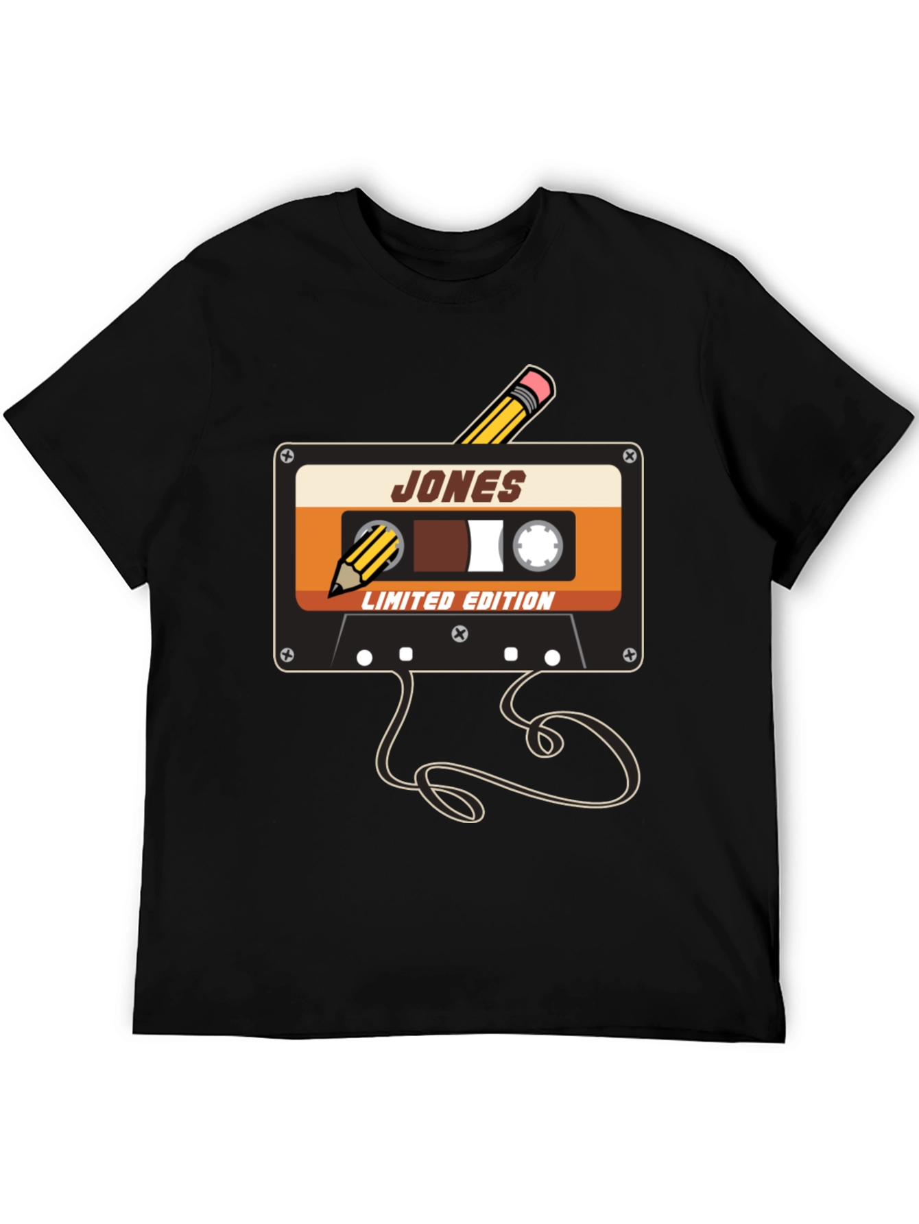 Retro Cassette Tape Pencil T-Shirt