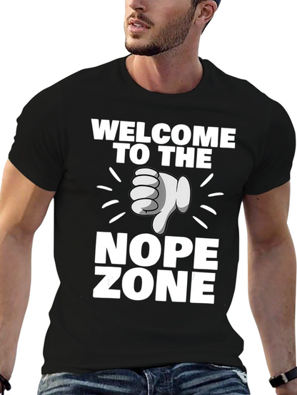 Welcome to the Nope Zone Black T-Shirt
