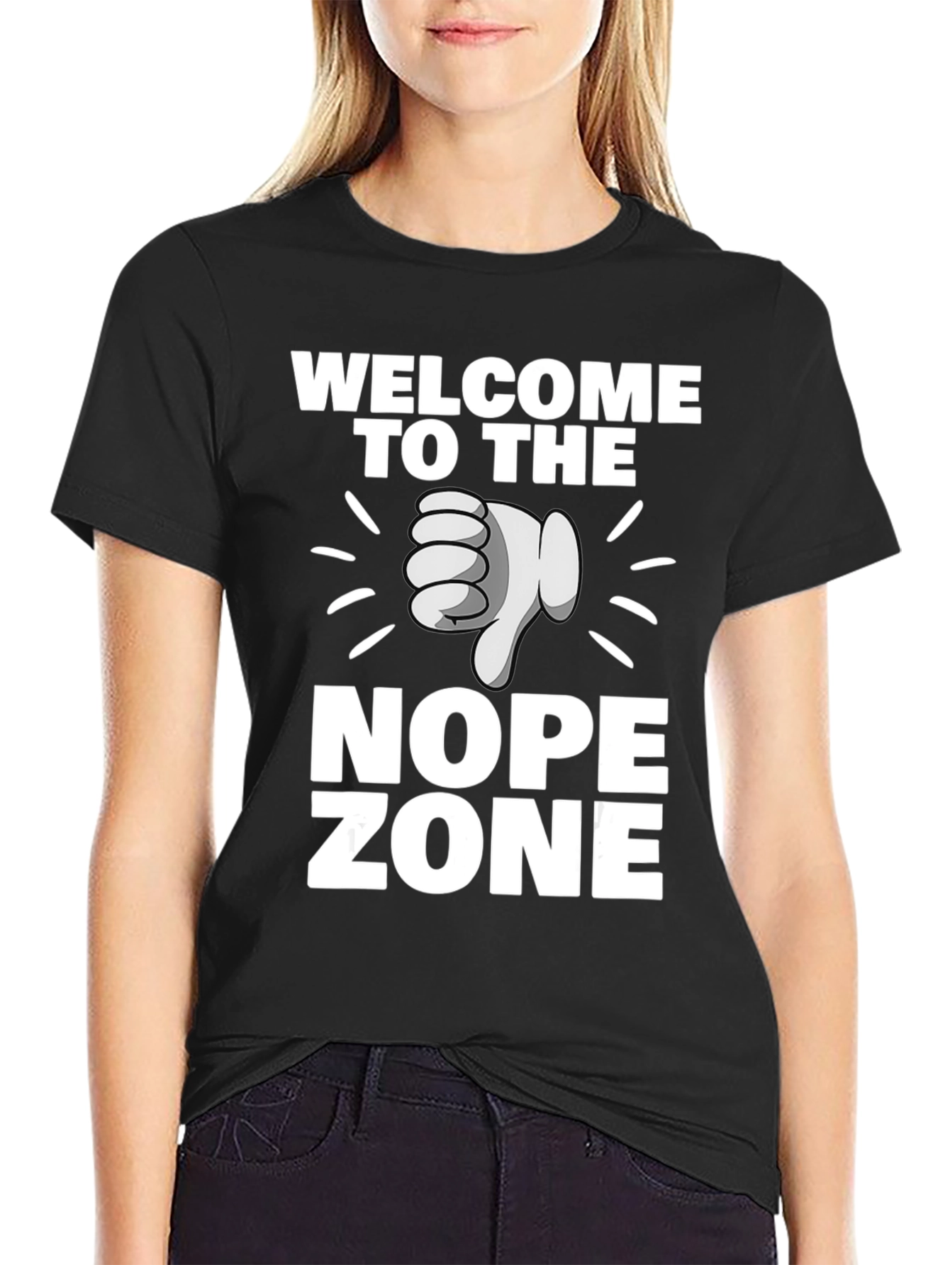 Welcome to the Nope Zone Black T-Shirt