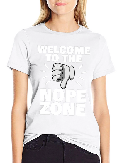 Welcome to the Nope Zone Black T-Shirt
