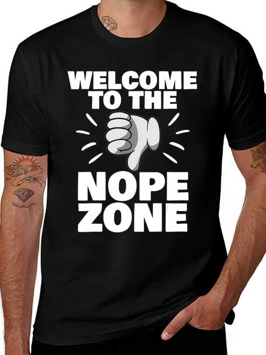 Welcome to the Nope Zone Black T-Shirt