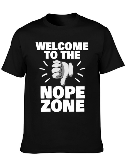 Welcome to the Nope Zone Black T-Shirt