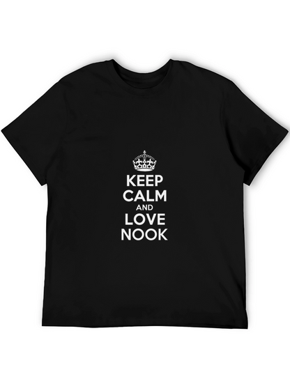 Keep Calm and Love Nook Black T-Shirt