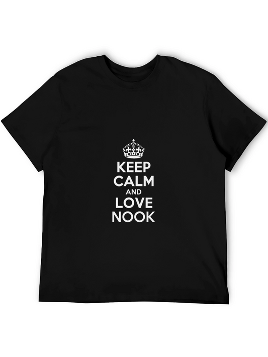 Keep Calm and Love Nook Black T-Shirt
