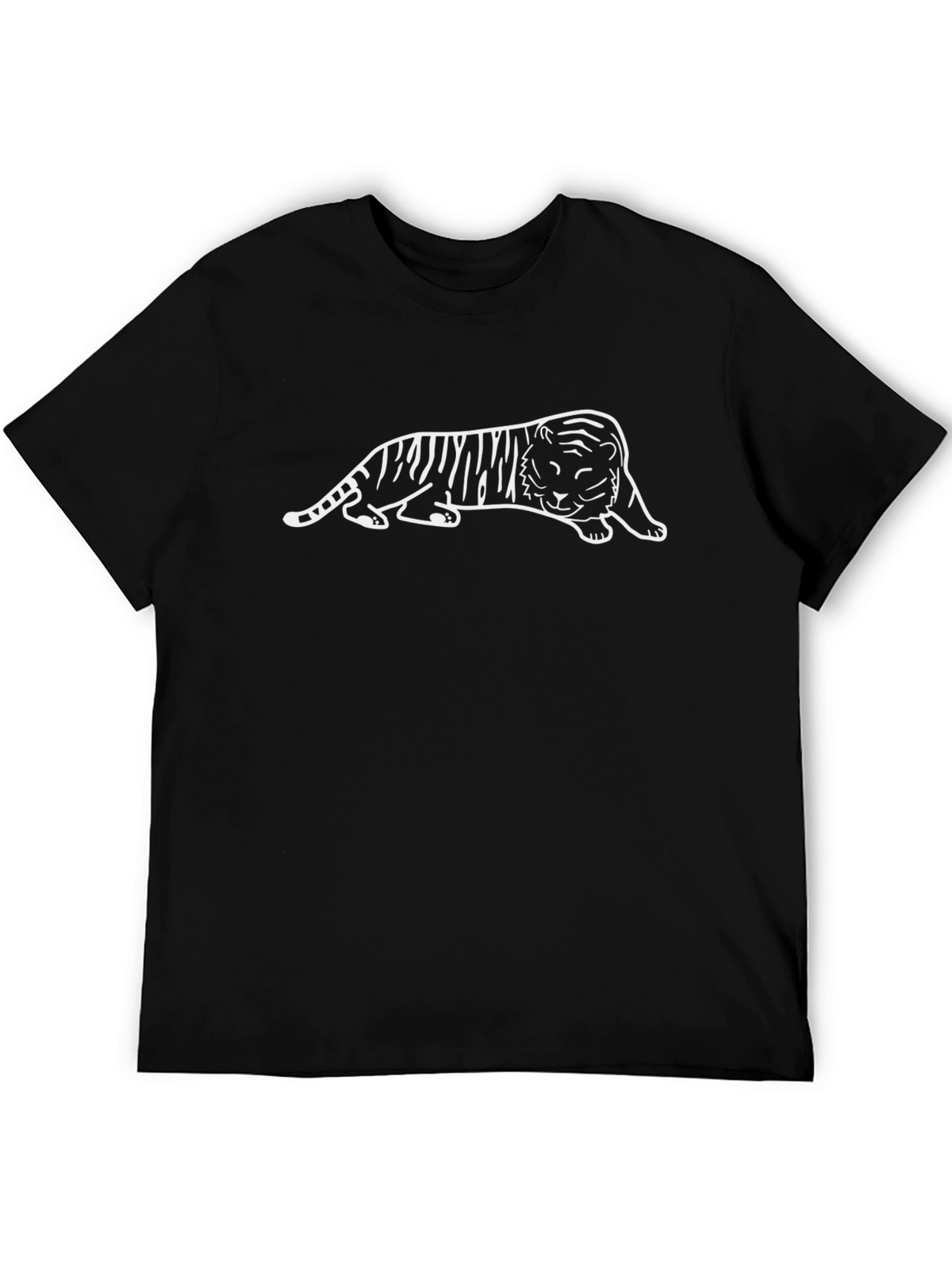 Cool Tiger Graphic Black T-Shirt