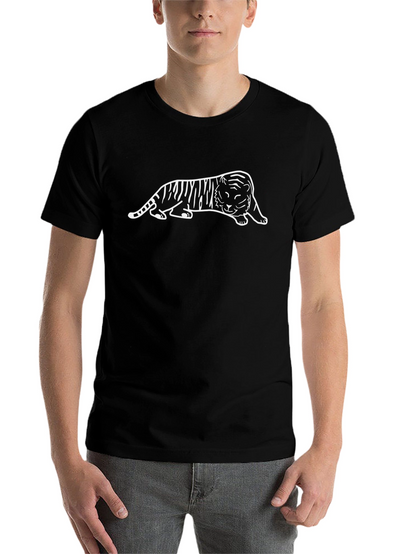 Cool Tiger Graphic Black T-Shirt