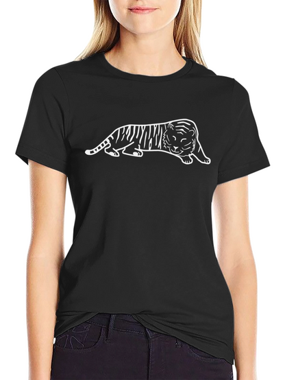 Cool Tiger Graphic Black T-Shirt