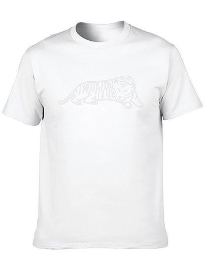 Cool Tiger Graphic Black T-Shirt