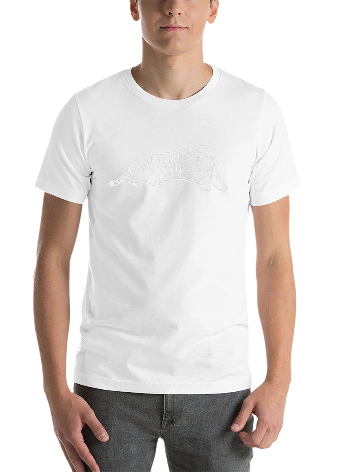Cool Tiger Graphic Black T-Shirt