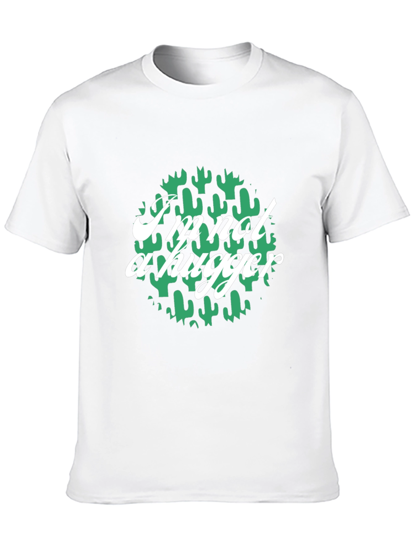 Im Not A Hugger Cactus Graphic T-Shirt