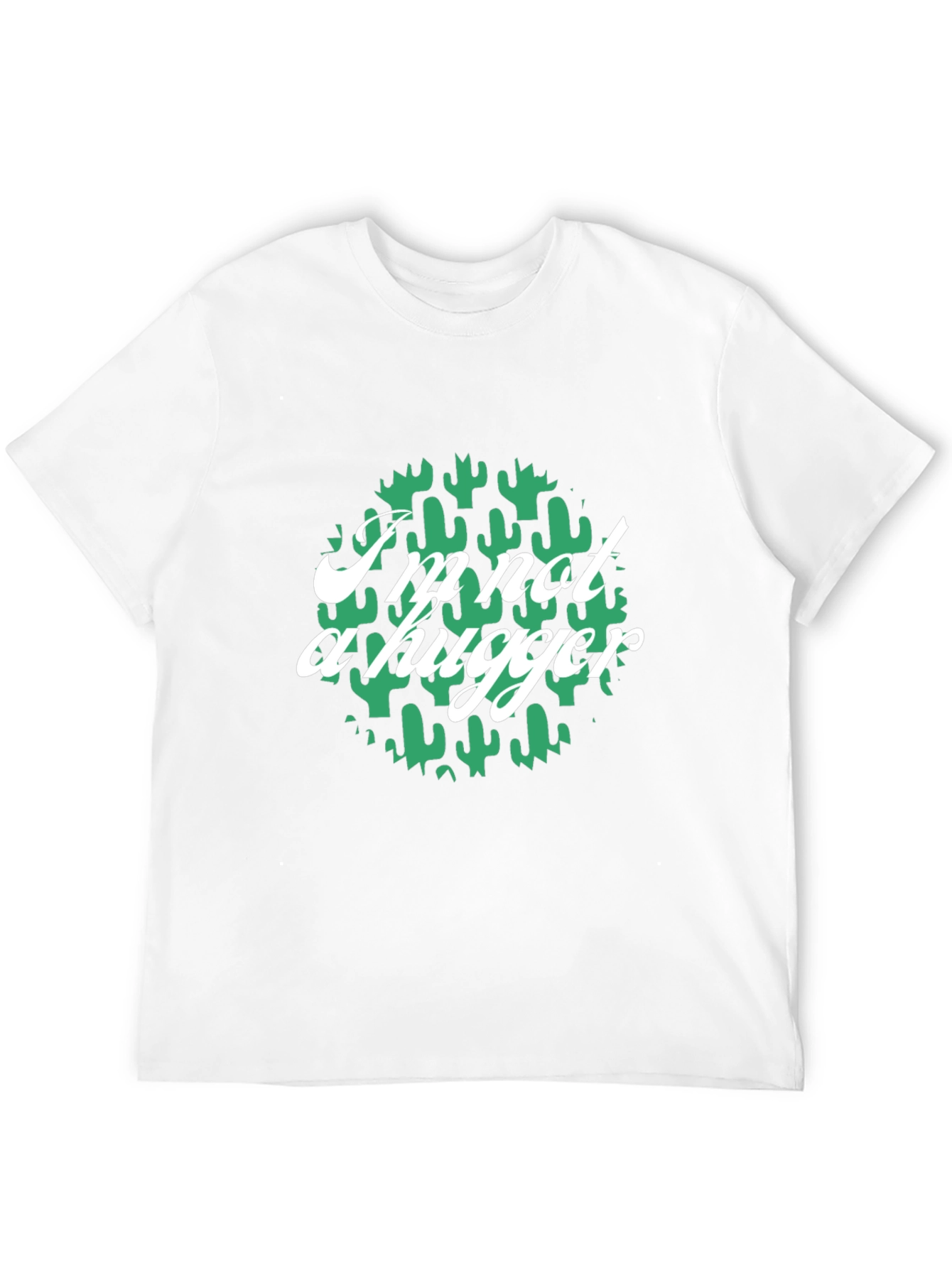 Im Not A Hugger Cactus Graphic T-Shirt