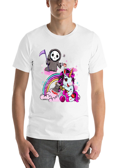 Grim Reaper & Unicorn Graphic Tee