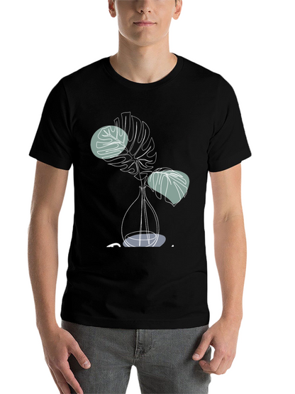 Modern Monstera Plant Graphic T-Shirt