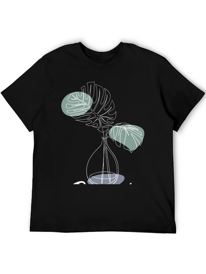 Modern Monstera Plant Graphic T-Shirt