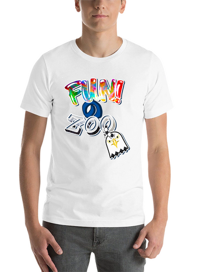 Fun at the Zoo Black T-Shirt with Eagle Charm