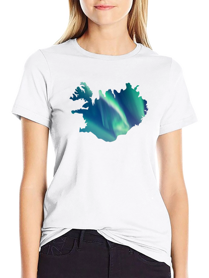 Iceland Aurora Graphic Tee - Mens Black T-Shirt