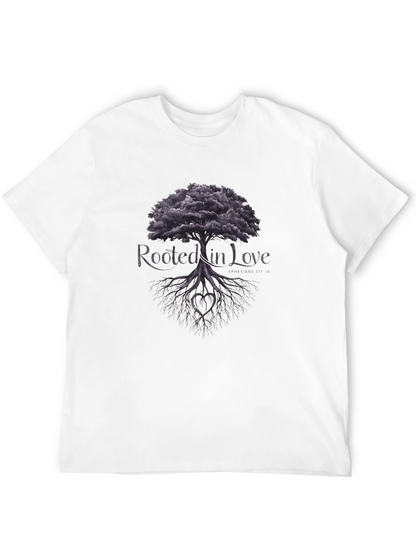 Rooted in Love Tree Graphic Tee - Black