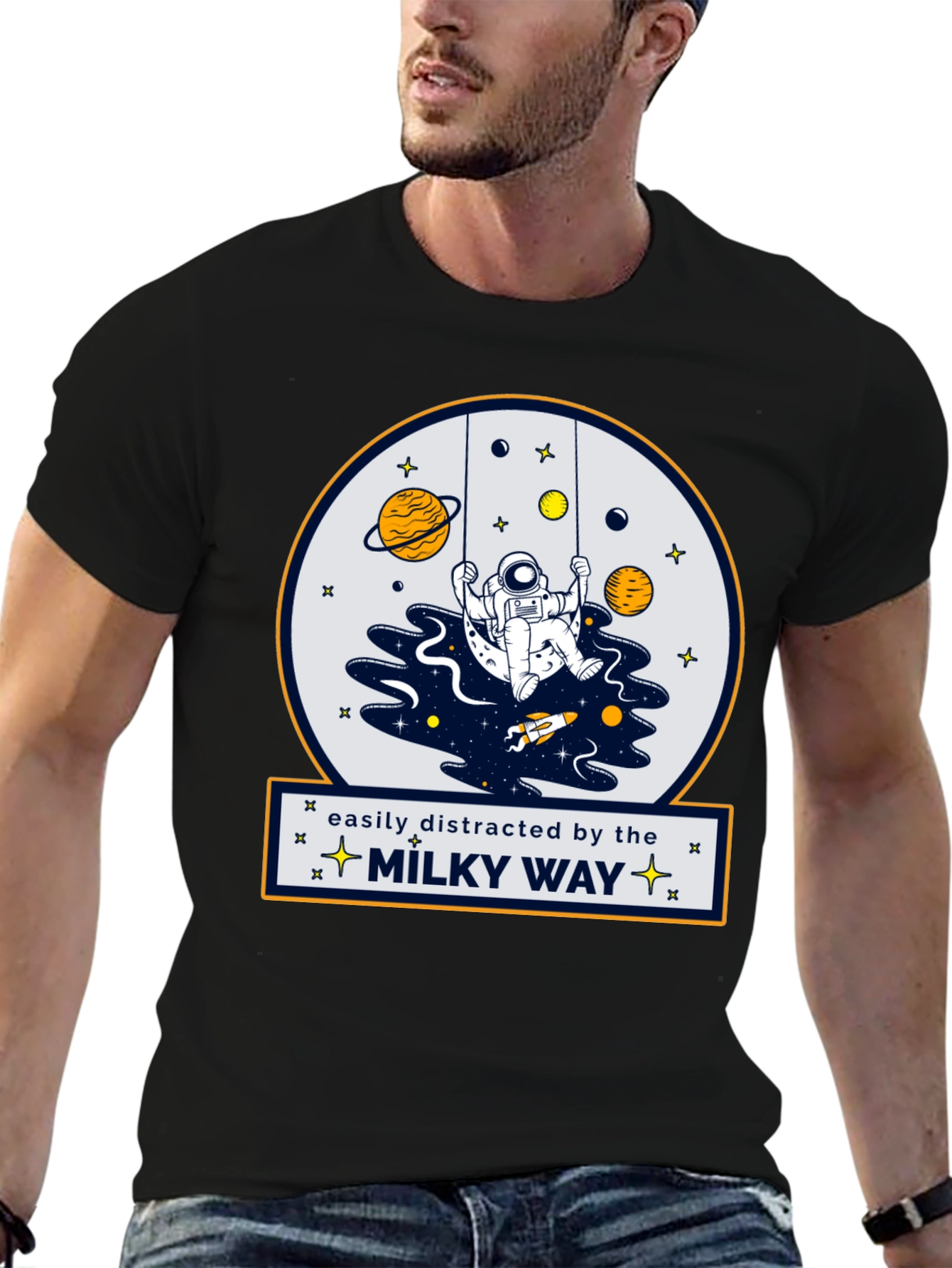 Easily Distracted by the Milky Way T-Shirt