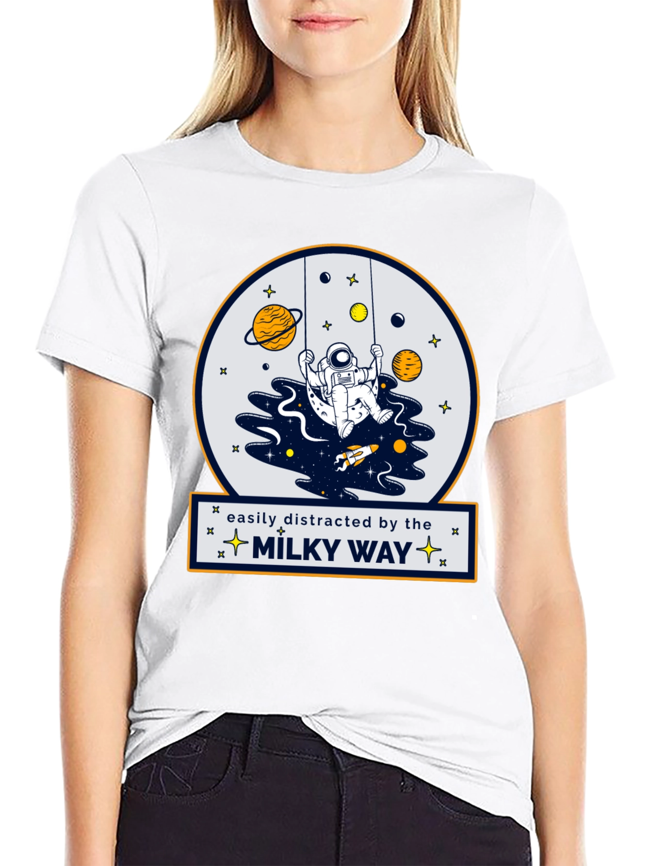 Easily Distracted by the Milky Way T-Shirt